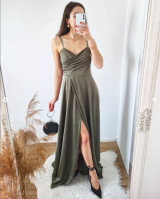 Giulia sukienka maxi w kolorze khaki