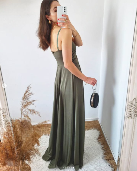 Giulia sukienka maxi w kolorze khaki Giulia sukienka maxi w kolorze khaki