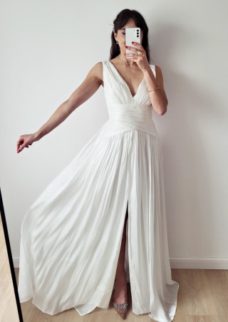 Ariell Suknia Ślubna delikatnie marszczona w talii