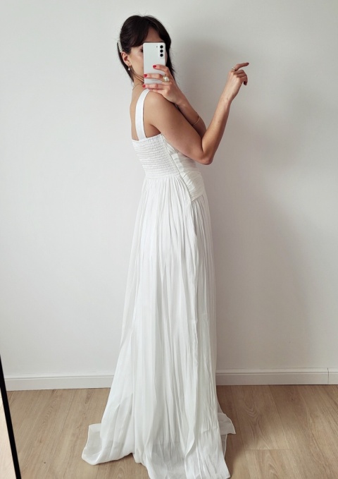 Ariell Suknia Ślubna delikatnie marszczona w talii