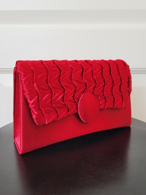 Bordowa torebka kopertówka Soft Cherry