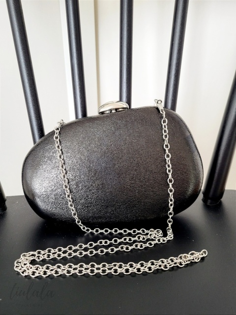 Czarna torebka kopertówka Black Glow