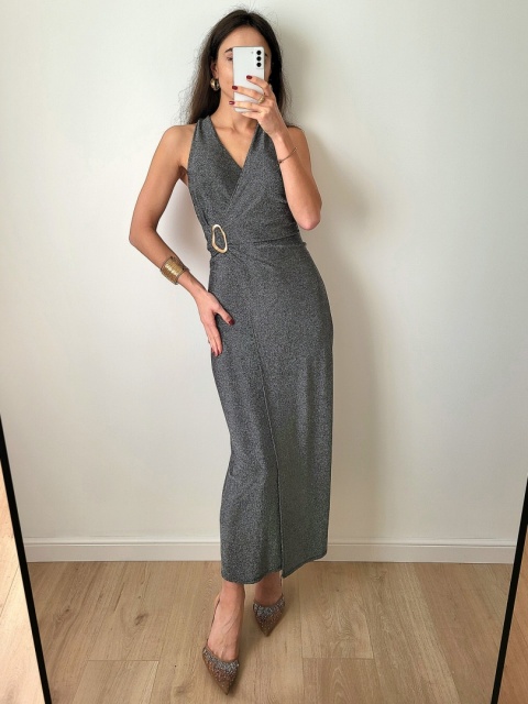 Srebrna brokatowa sukienka Victoria