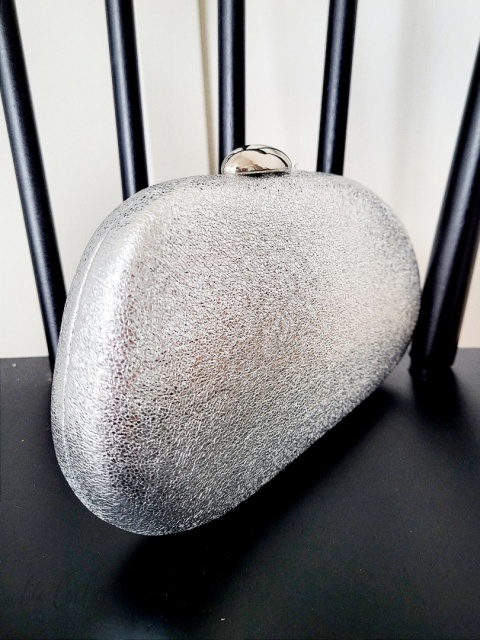 Srebrna torebka kopertówka Silver Glow