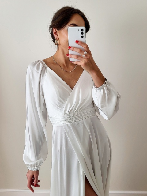 Suknia ślubna z długim rękawem Katniss