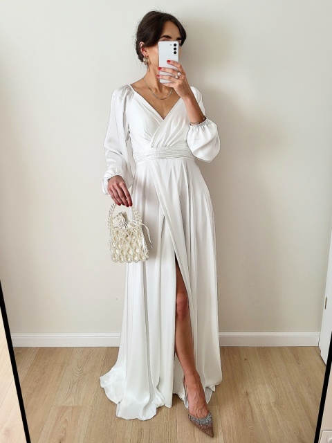 Suknia ślubna z długim rękawem Katniss