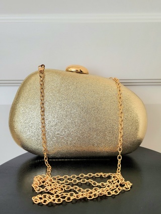 Złota torebka kopertówka Golden Glow